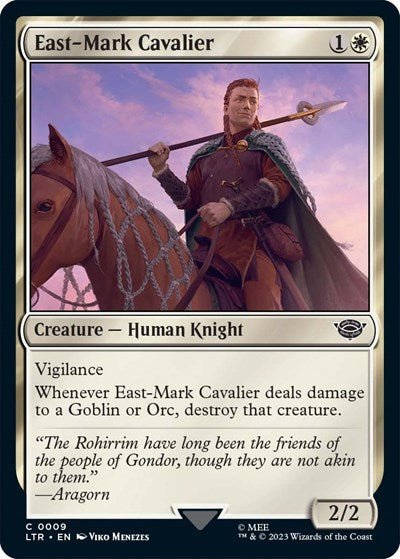 East-Mark Cavalier (Universes Beyond: The Lord of the Rings: Tales of Middle-earth) Near Mint - Nick Nack's Full Frontal Attack