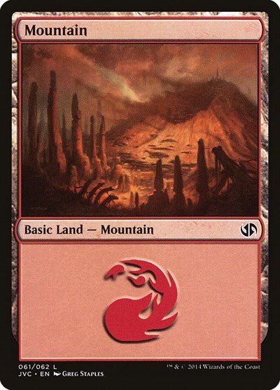 Mountain (61) (Jace vs Chandra) (Duel Decks: Anthology) Near Mint - Nick Nack's Full Frontal Attack