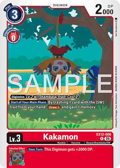 Kakamon (Digital World Shambala) Near Mint Foil - Nick Nack's Full Frontal Attack