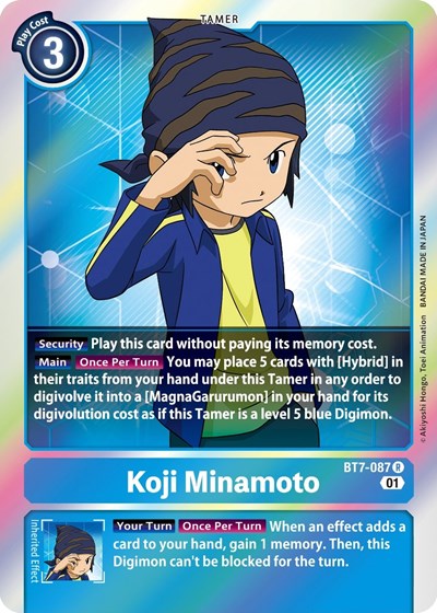 Koji Minamoto (The Next Adventure) Near Mint Foil