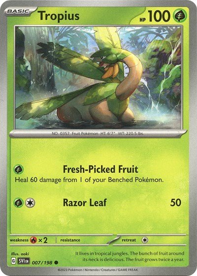 Tropius (Scarlet and Violet: Base Set) Near Mint - Nick Nack's Full Frontal Attack