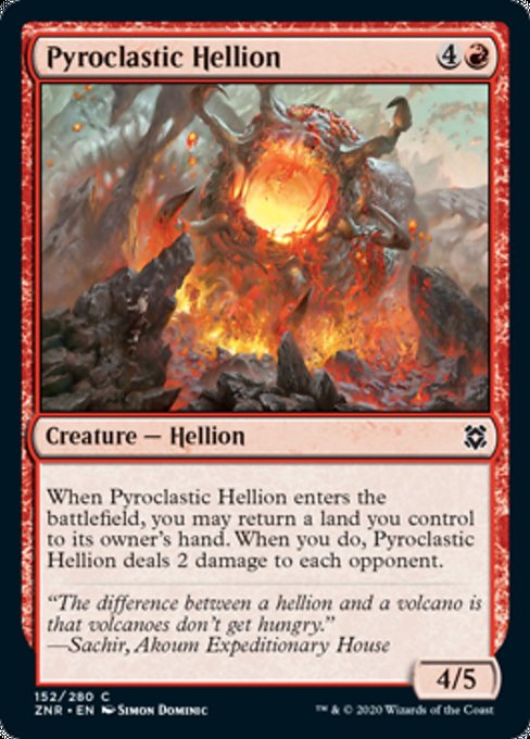 Pyroclastic Hellion (Zendikar Rising) Near Mint