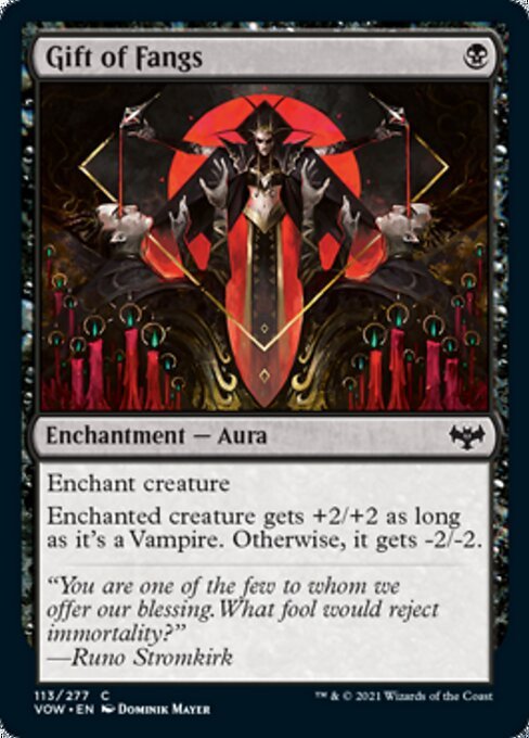 Gift of Fangs (Innistrad: Crimson Vow) Near Mint - Nick Nack's Full Frontal Attack