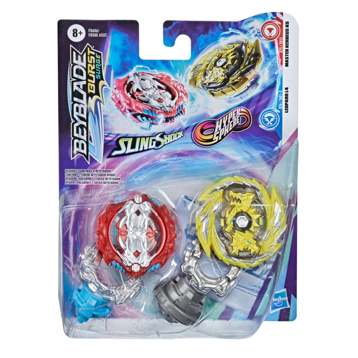 Beyblade Burst Surge 2-Pack - Leopard L4 & Master Kerbeus K5