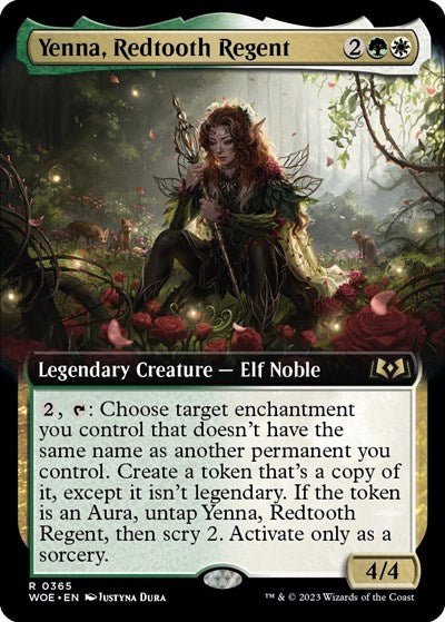 Yenna, Redtooth Regent (Extended Art) (Wilds of Eldraine) Near Mint Foil - Nick Nack's Full Frontal Attack