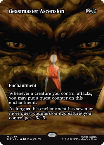 Beastmaster Ascension (Borderless) (Avatar: The Last Airbender: Eternal-Legal) Near Mint