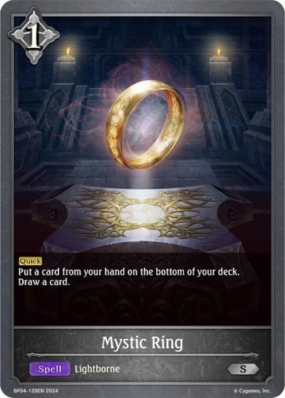 Mystic Ring (BP04: Cosmic Mythos) Near Mint - Nick Nack's Full Frontal Attack