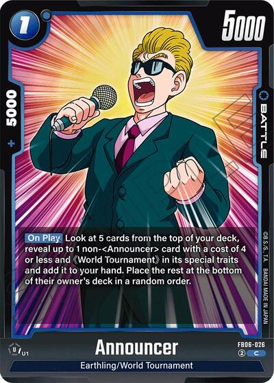 Announcer (Rivals Clash) Near Mint - Nick Nack's Full Frontal Attack