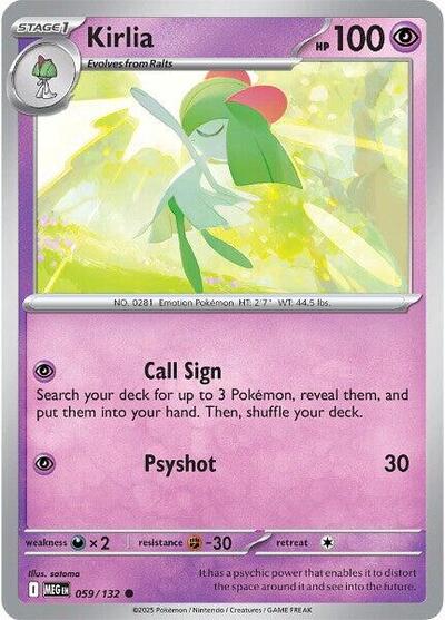 Kirlia (ME01: Mega Evolution) Near Mint - Nick Nack's Full Frontal Attack