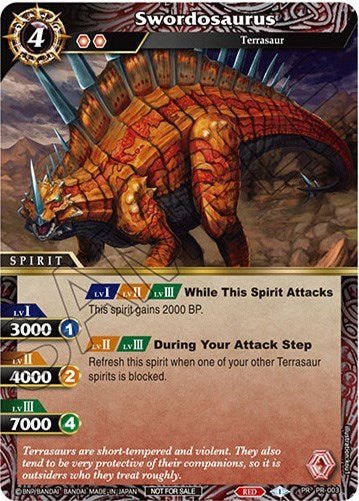 Swordosaurus (Battle Spirits Saga Promo Cards) Near Mint - Nick Nack's Full Frontal Attack
