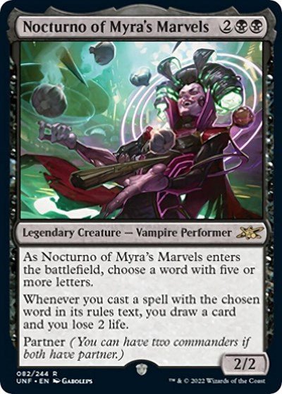 Nocturno of Myra's Marvels (Unfinity) Near Mint - Nick Nack's Full Frontal Attack