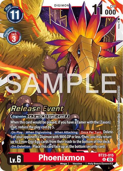 Phoenixmon (Hackers' Slumber Release Event Cards) Near Mint Foil