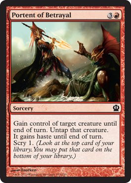 Portent of Betrayal (Theros) Near Mint Foil - Nick Nack's Full Frontal Attack