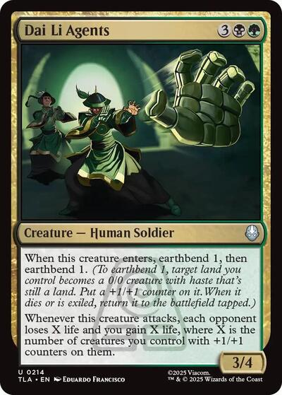 Dai Li Agents (Avatar: The Last Airbender) Near Mint - Nick Nack's Full Frontal Attack