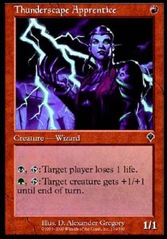 Thunderscape Apprentice (Invasion) Light Play Foil - Nick Nack's Full Frontal Attack