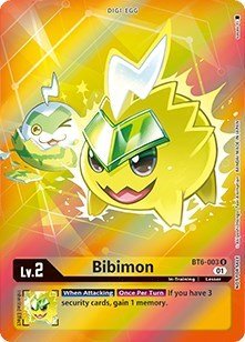 Bibimon (Box Topper) (Double Diamond) Near Mint Foil - Nick Nack's Full Frontal Attack