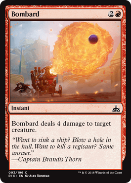 Bombard (Rivals of Ixalan) Near Mint - Nick Nack's Full Frontal Attack