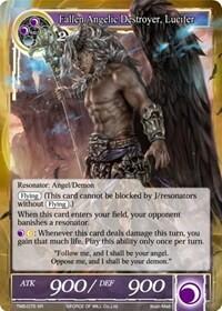 Fallen Angelic Destroyer, Lucifer (The Moonlit Savior) Near Mint Foil