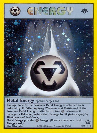 Metal Energy (Neo Genesis) Damaged / Poor Holofoil 1st Edition - Nick Nack's Full Frontal Attack