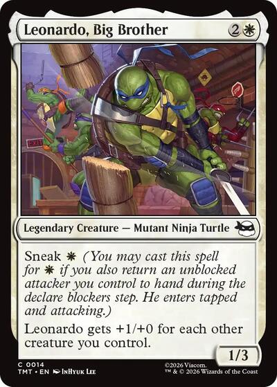 Leonardo, Big Brother (Teenage Mutant Ninja Turtles) Near Mint Foil