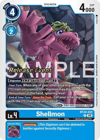 Shellmon (Time Stranger Release Events Cards) Near Mint - Nick Nack's Full Frontal Attack