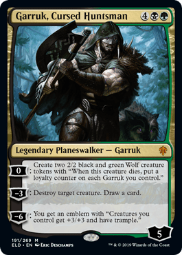 Garruk, Cursed Huntsman (Throne of Eldraine) Near Mint - Nick Nack's Full Frontal Attack
