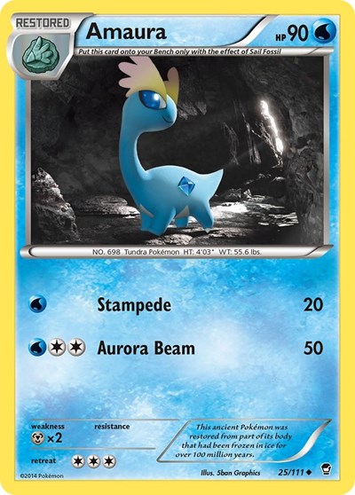 Amaura (XY - Furious Fists) Light Play
