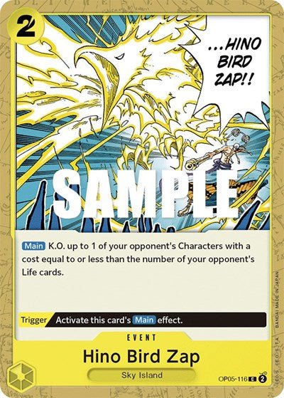 Hino Bird Zap (Awakening of the New Era) Near Mint - Nick Nack's Full Frontal Attack