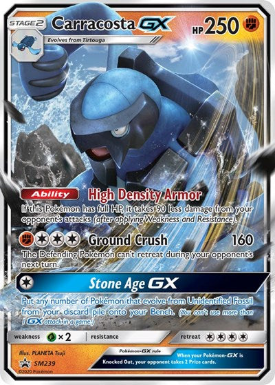 Carracosta GX - SM239 (SM Promos) Light Play Holofoil