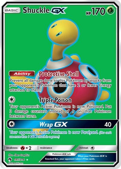 Shuckle GX (Full Art) (SM - Lost Thunder) Near Mint Holofoil - Nick Nack's Full Frontal Attack