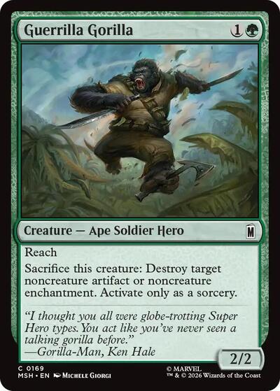 Guerrilla Gorilla (Marvel Super Heroes) Near Mint - Nick Nack's Full Frontal Attack