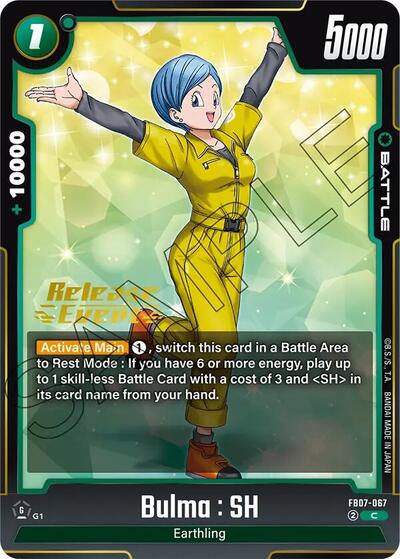 Bulma : SH (Wish For Shenron Release Event Cards) Near Mint - Nick Nack's Full Frontal Attack
