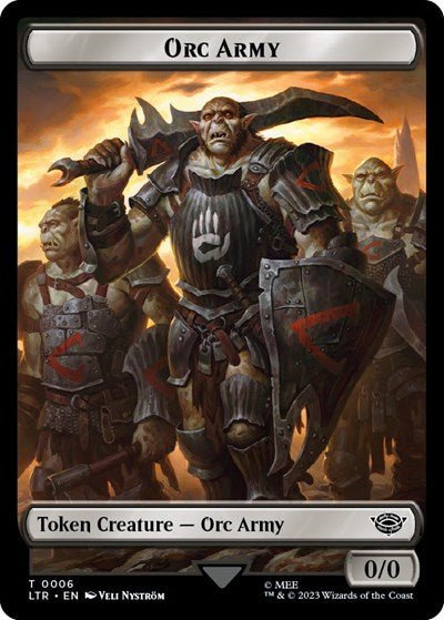 Orc Army Token (0006) (Universes Beyond: The Lord of the Rings: Tales of Middle-earth) Near Mint - Nick Nack's Full Frontal Attack
