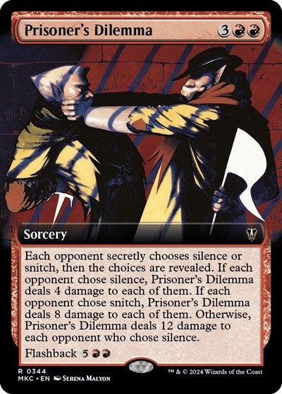 Prisoner's Dilemma (Extended Art) (Commander: Murders at Karlov Manor) Near Mint