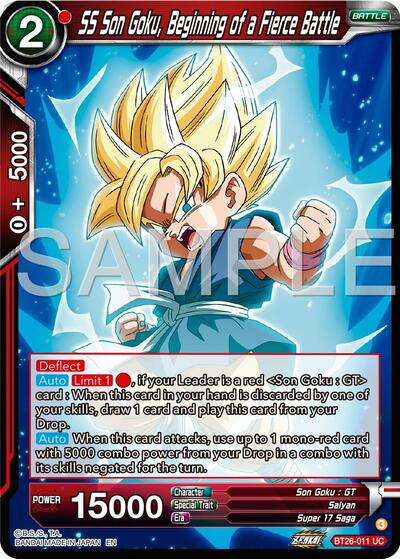 SS Son Goku, Beginning of a Fierce Battle (Ultimate Advent) Near Mint - Nick Nack's Full Frontal Attack
