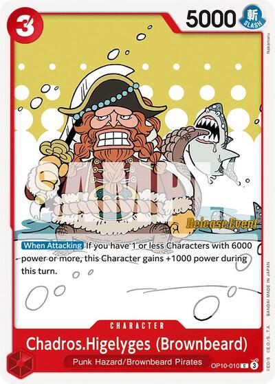 Chadros.Higelyges (Brownbeard) (Royal Blood Release Event Cards) Near Mint - Nick Nack's Full Frontal Attack