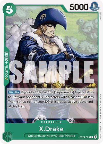 X.Drake (Starter Deck 24: GREEN Jewelry Bonney) Near Mint