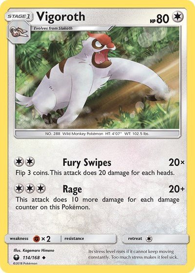 Vigoroth (SM - Celestial Storm) Near Mint - Nick Nack's Full Frontal Attack