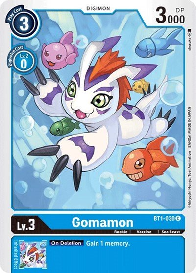 Gomamon BT1-030 (Release Special Booster) Near Mint - Nick Nack's Full Frontal Attack