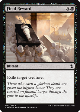 Final Reward (Amonkhet) Near Mint