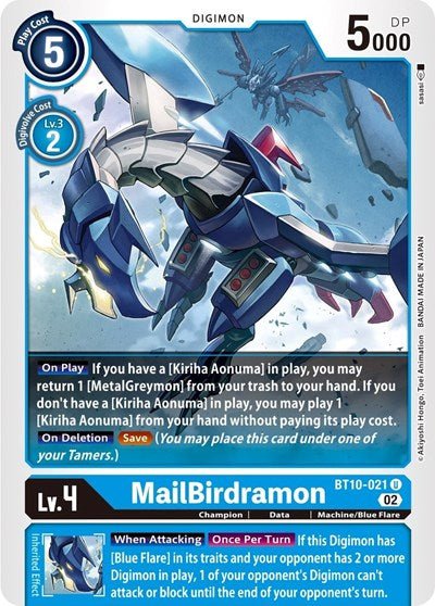 MailBirdramon (Xros Encounter) Near Mint - Nick Nack's Full Frontal Attack