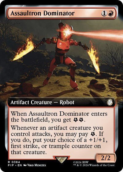 Assaultron Dominator (Extended Art) (Universes Beyond: Fallout) Near Mint - Nick Nack's Full Frontal Attack
