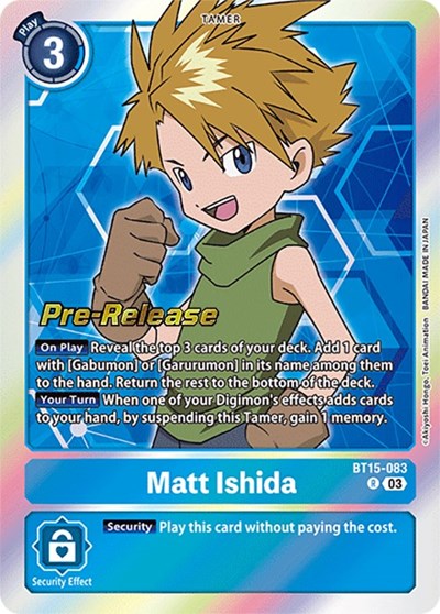 Matt Ishida (Exceed Apocalypse Pre-Release Cards) Near Mint Foil