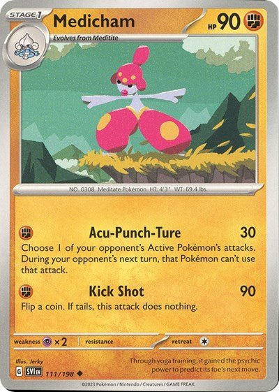 Medicham - 111 (Scarlet and Violet: Base Set) Near Mint - Nick Nack's Full Frontal Attack