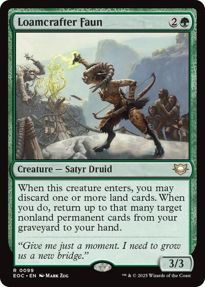 Loamcrafter Faun (Commander: Edge of Eternities) Near Mint - Nick Nack's Full Frontal Attack
