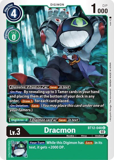Dracmon (Across Time) Near Mint - Nick Nack's Full Frontal Attack