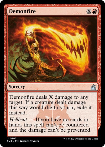 Demonfire (Ravnica Remastered) Near Mint - Nick Nack's Full Frontal Attack