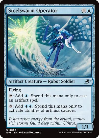 Steelswarm Operator (Edge of Eternities) Near Mint Foil - Nick Nack's Full Frontal Attack