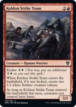 Keldon Strike Team (Dominaria United) Near Mint - Nick Nack's Full Frontal Attack