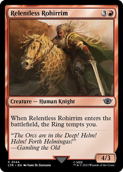Relentless Rohirrim (Universes Beyond: The Lord of the Rings: Tales of Middle-earth) Near Mint - Nick Nack's Full Frontal Attack